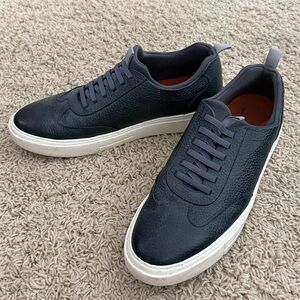 Martin Dingman Black and White Loafers